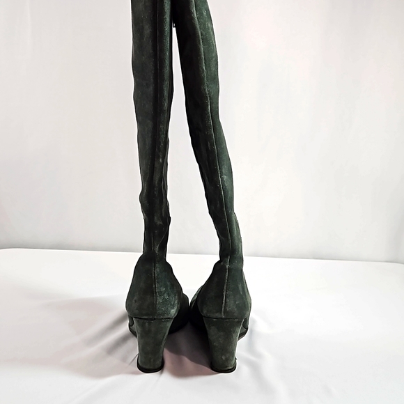 Antonio Melani Green Suede Boots Sz 9 - Picture 4 of 10